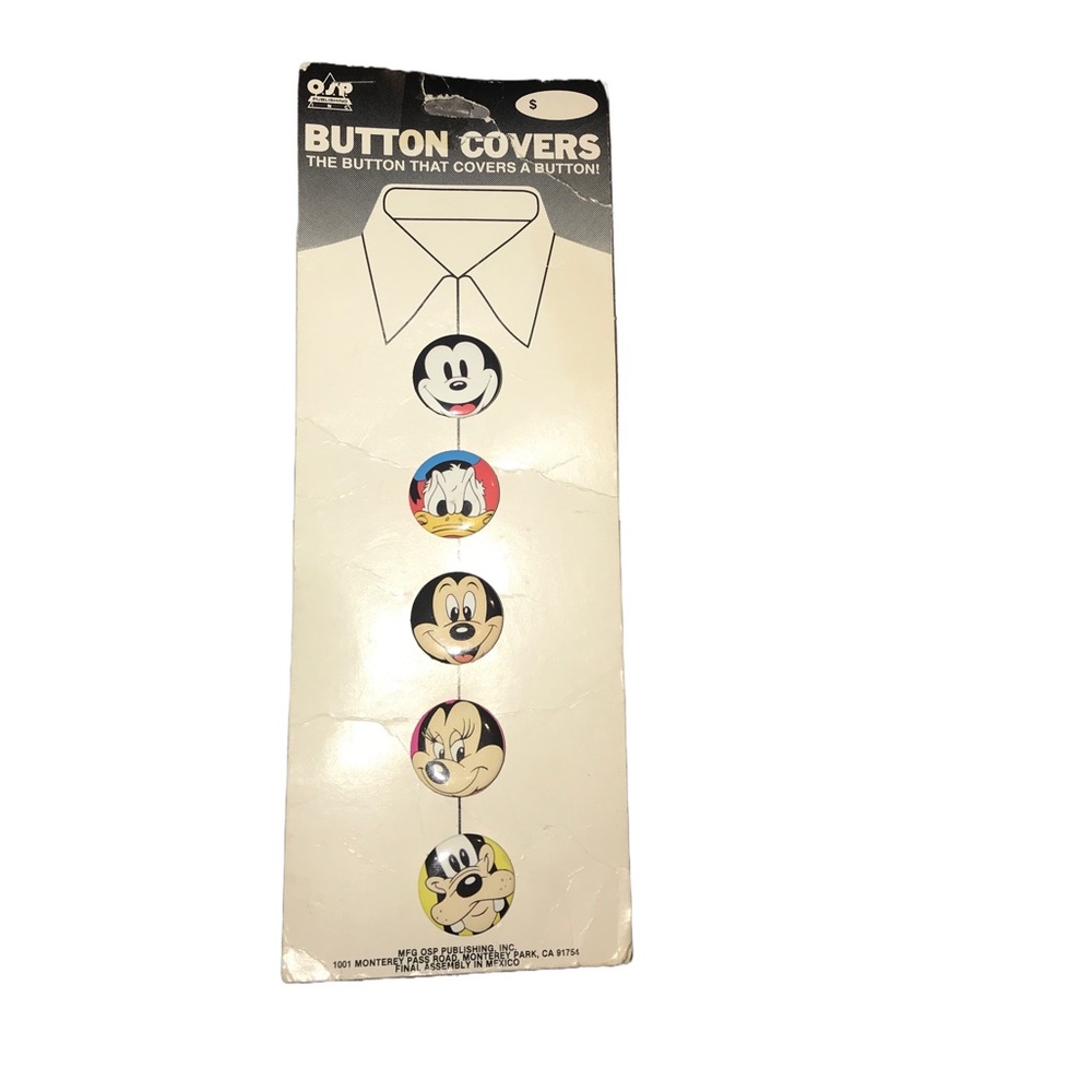 Vintage Disney button covers